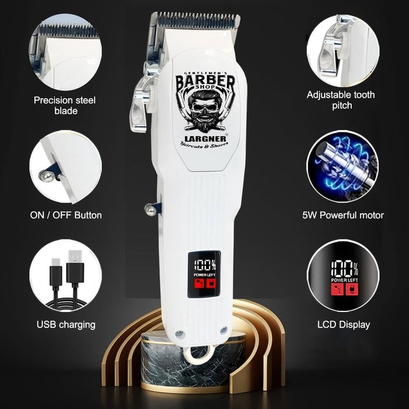 Largner Hair Clippers for Men Professional, Beard Trimmer Kits & Sets, Electric Shavers, Hair Clippers & Trimmer Ceramic T-Blade, for Barber, for Gifts - Image 4